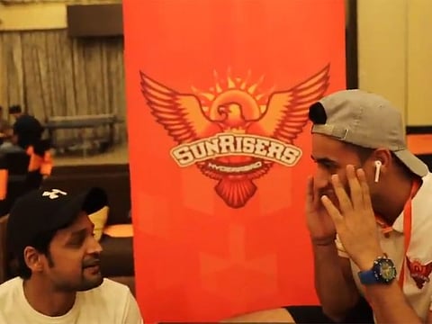 The Sunrisers Hyderabad took part in a 'Whisper Challenge'