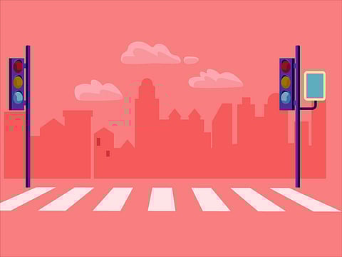 It has been observed that many people cross the road at traffic signals even if they remain red.