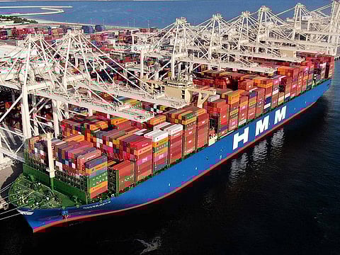 One of the world's largest vessels, the 400-metre long HMM GDANSK could easily slot in at Jebel Ali Port.