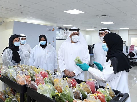 Dawoud Al Hajri, Director General of Dubai Municipality during the inauguration of the lab.