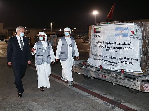 UAE Aid destined for Argentina.