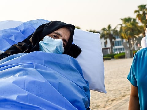 Terminally-ill Emirati patient Fatma Al Khamis had one of her last wishes, to visit the beach, fulfilled.