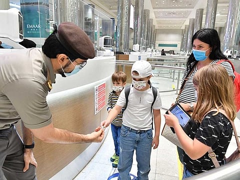 Passport control officers at Dubai International Airport received the first group of Russian tourists on September 12, 2020.