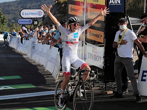 UAE Team Emirates’ Tadej Pogacar has staked a serious claim of going for the Tour de France title as he grabbed his second stage victory on Sunday.