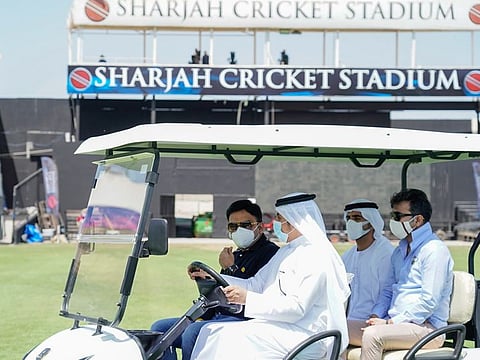 Jay Shah, the Secretary of the Board of Control for Cricket in India (BCCI), visited the Sharjah Cricket Stadium on Friday