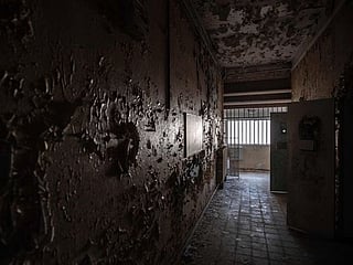Eerie images of an abandoned prison in Compiegne, Northern France