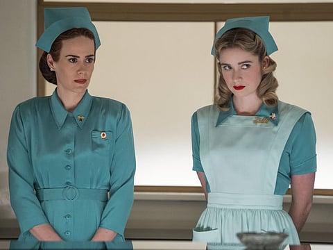 Left to right: Sarah Paulson and Alice Englert.