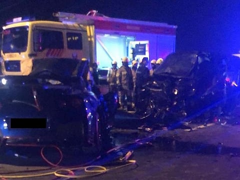 Three motorists were killed in a head-on traffic collision on Sheikh Mohammed Bin Zayed Road in Umm Al Quwain on Sunday morning.