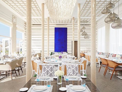 The newly opened restaurant is one of the seven star hotel's few casual venues