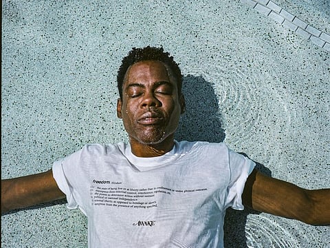 Chris Rock, at his home in New Jersey, September 8, 2020. Rock plays a mannered, methodical crime lord in 1950s Kansas City for the upcoming season of "Fargo," the production of which was interrupted by the pandemic.