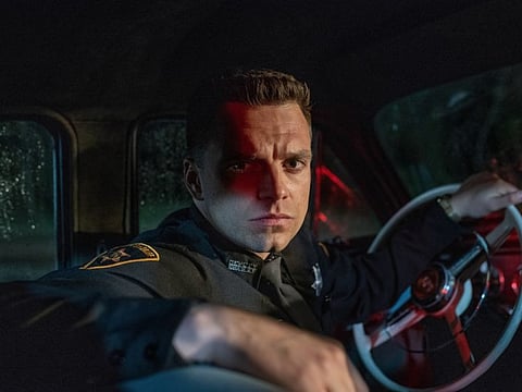 Sebastian Stan as Lee Bodecker in 'The Devil All The Time'.