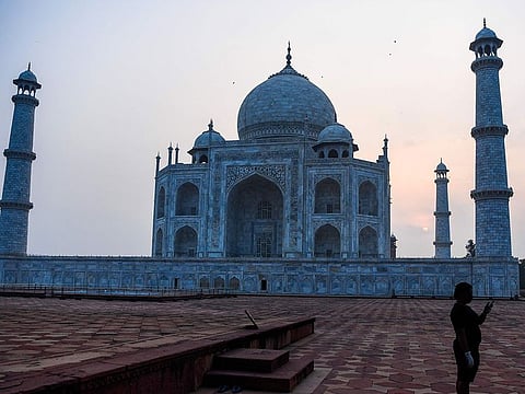 The Taj Mahal is one of the world's most famous monuments.