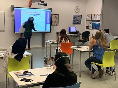 Face-to-face teaching has resumed at British Council teaching centres in Abu Dhabi, Dubai and Sharjah.