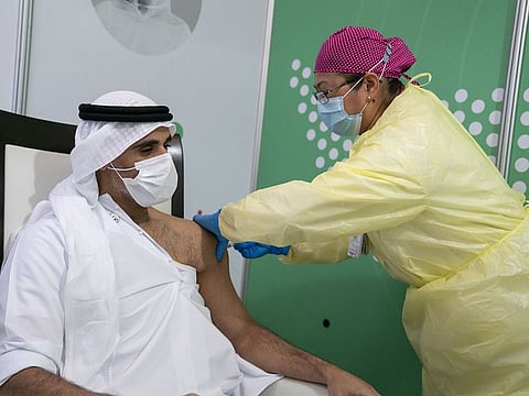 Khalid Bin Mohammad Bin Zayed was also administered the vaccine on Thursday.