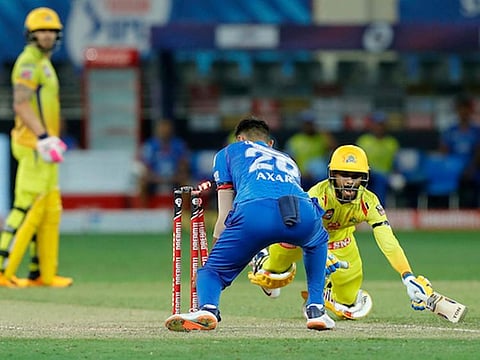 Axar Patel of Delhi Capitals and Ruturaj Gaikwad of Chennai Super Kings.