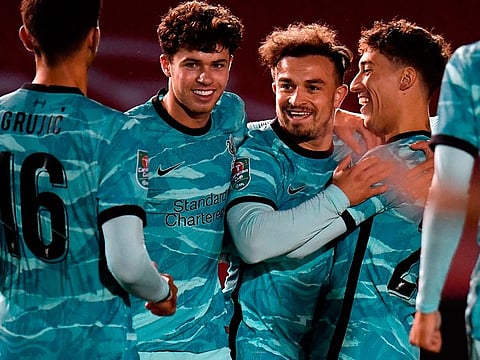 Xherdan Shaqiri impressed for Liverpool against Lincoln City