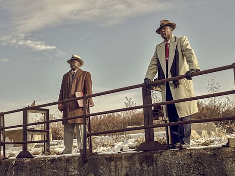 Glynn Turman as Doctor Senator and Chris Rock as Loy Cannon in 'Fargo'.