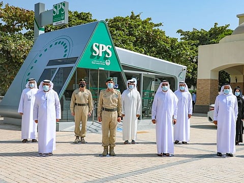 Officials at the inauguration of the Smart Police Station at Dubai Silicon Oasis.