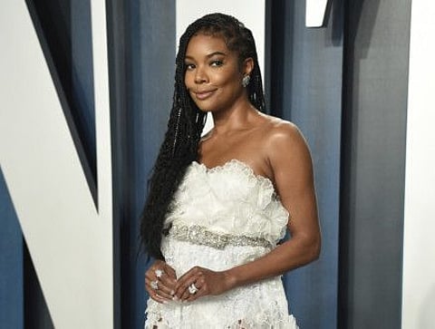 Gabrielle Union arrives at the Vanity Fair Oscar Party on Sunday, Feb. 9, 2020, in Beverly Hills, Calif.