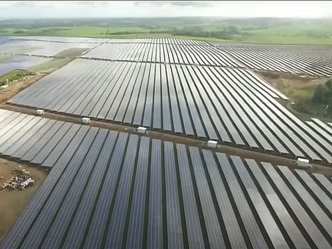 A solar farm in the Philippines. Manila Electric Co. is building solar farms that can generate 188 megawatts, in line with its target to have 1,500 megawatts of renewable energy capacity by 2027.