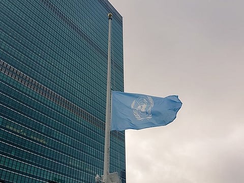 To mourn the late Emir Sheikh Sabah Al Ahmad Al Jaber Al Sabah, the UN flag at the United Nations headquarters in New York City flew half-mast on Wednesday.
