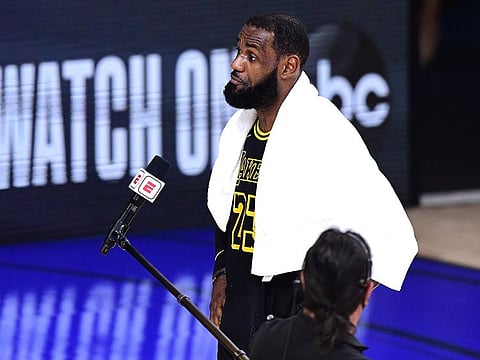 LeBron James led the LA Lakers to victory