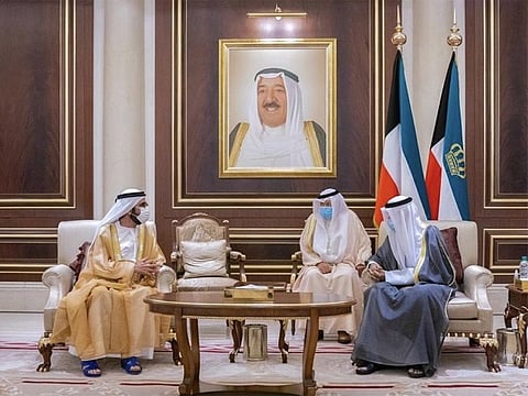His Highness Sheikh Mohammed bin Rashid Al Maktoum, Vice President and Prime Minister of the UAE and Ruler of Dubai, arrived to Kuwait on Sunday