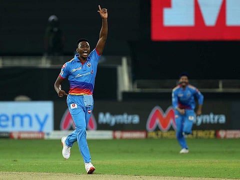 Kagiso Rabada of Delhi Capitals leads the wicket-taking standings at IPL 13 in the UAE