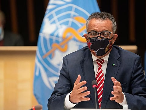 WHO Director General Tedros Adhanom Ghebreyesus.