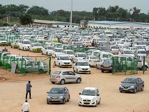 The coronavirus pandemic has knocked many cab drivers out of business in Hyderabad.