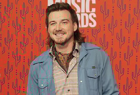 Morgan Wallen arrives at the CMT Music Awards on at the Bridgestone Arena on June 5, 2019.