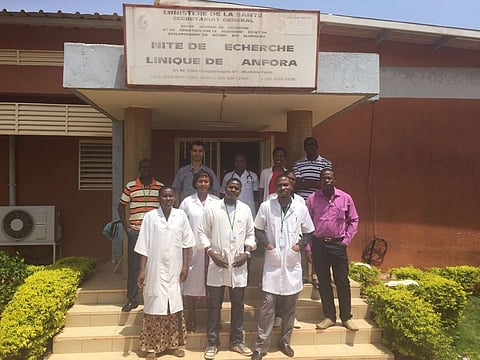 The NYUAD-CNRFP research and clinical teams in Banfora, Burkina Faso.