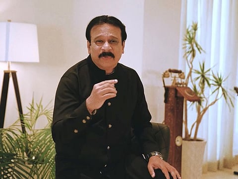 A still from the latest music video by Advocate Musthafa Zafeer O.V in which he sang a cover version of hit Bollywood song Pyar Manga Hai Tumhi Se