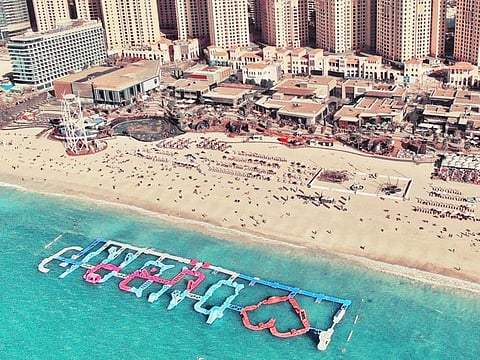 This year's Dubai Fitness Challenge will have an inflatable Aquapark challenge