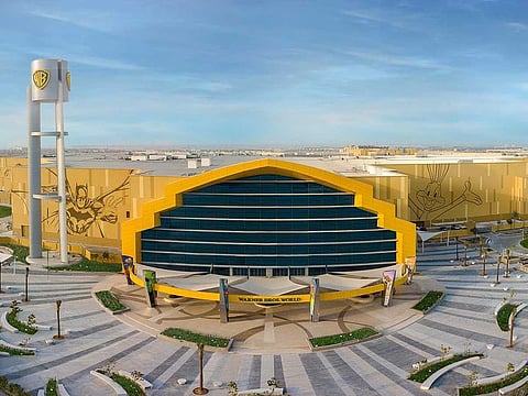 The Warner Bros World theme park in Abu Dhabi will host the region's biggest solar power project, across its 36,000 square metre rooftop.