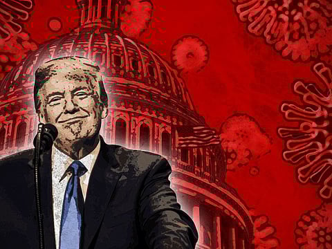 Reports suggest that the West Wing in the White House is almost deserted because so many aides and staff have contracted the virus