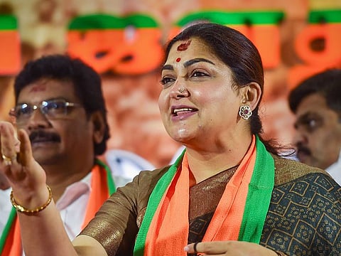 Actor-turned-politician Khushbu