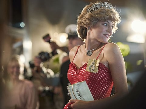 Emma Corrin as Diana Princess of Wales in 'The Crown'.