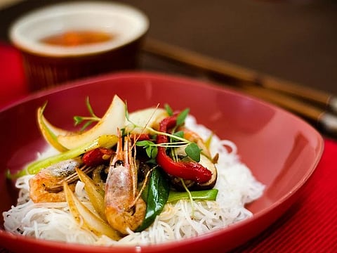 Asian Prawn and Noodles