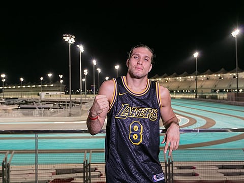 Brian Ortega on Yas Island in Abu Dhabi