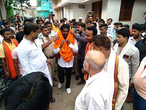 Rashtriya Janata Dal (RJD) candidate, Ritlal Yadav, a gangster-turned-politician, is one of the men accused of murdering Bharatiya Janata Party (BJP) Asha Devi Sinha's husband Satynarayan Sinha in 2003.