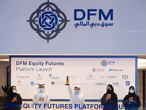 The Dubai Financial Market (DFM) on Sunday introduced equity futures trading, as part of its new Futures Trading Platform.