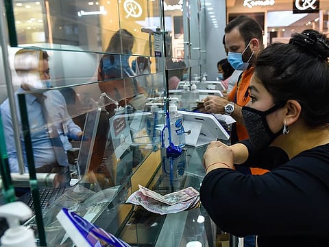 Al Ansari money exchange, Dubai. Pakistani, Indian rupee, Philippine peso to end 2021 weaker against UAE dirham