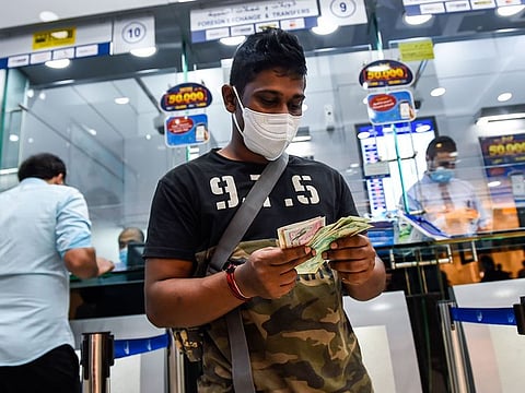 Al Ansari money exchange, Dubai. The currencies in India and Pakistan are expected to weaken further this week, forex analysts evaluated, making it a more cost-effective time for the regions' expats in the UAE to remit.