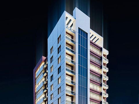 The Shadaab Noor Tower is a fully-furnished apartment building in Al Furjan