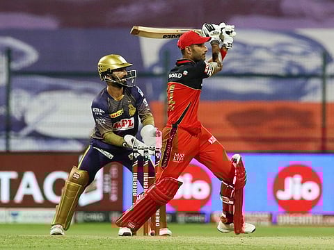 Gurkeerat Singh of Royal Challengers Bangalore plays a shot.