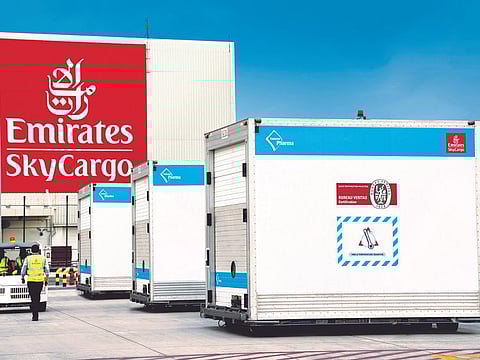 Emirates SkyCargo has set up the world’s largest dedicated airside storage and distribution hub for COVID-19 vaccines in Dubai.