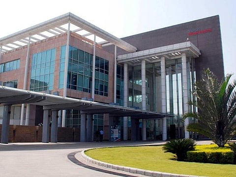 File photo: A view of the Hyderabad Campus of Tech Mahindra.