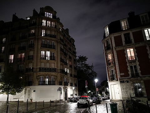 A street is seen in Montmartre during the nightly curfew due to restrictions against the spread of the coronavirus disease (COVID-19) in Paris, France, October 27, 2020.