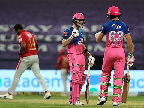 Steve Smith and Jos Buttler of Rajasthan Royals.